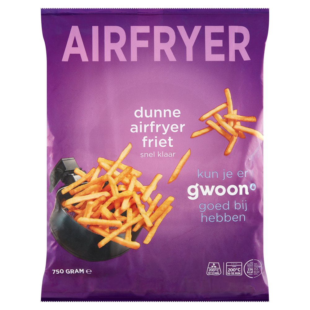 flauw geef de bloem water Voorgevoel g'woon airfryer friet - g'woon