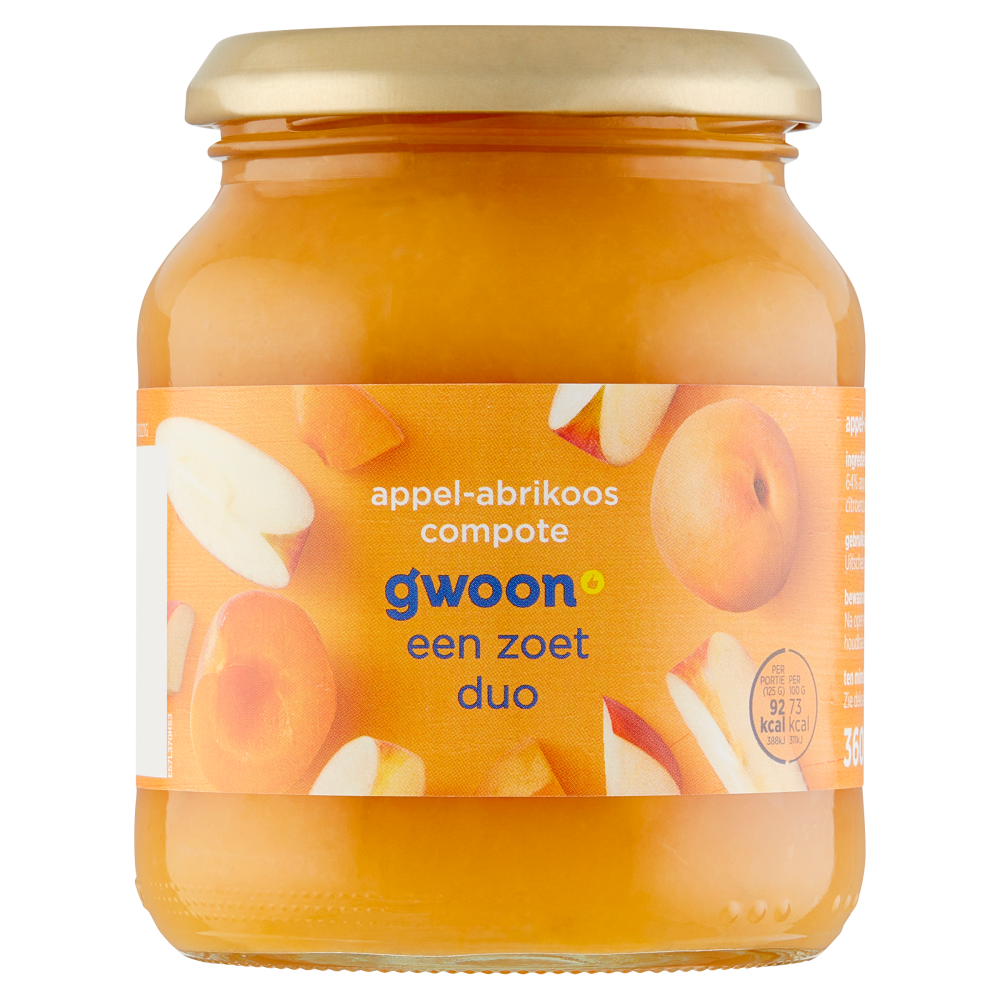 g'woon appelabrikoos compote g'woon