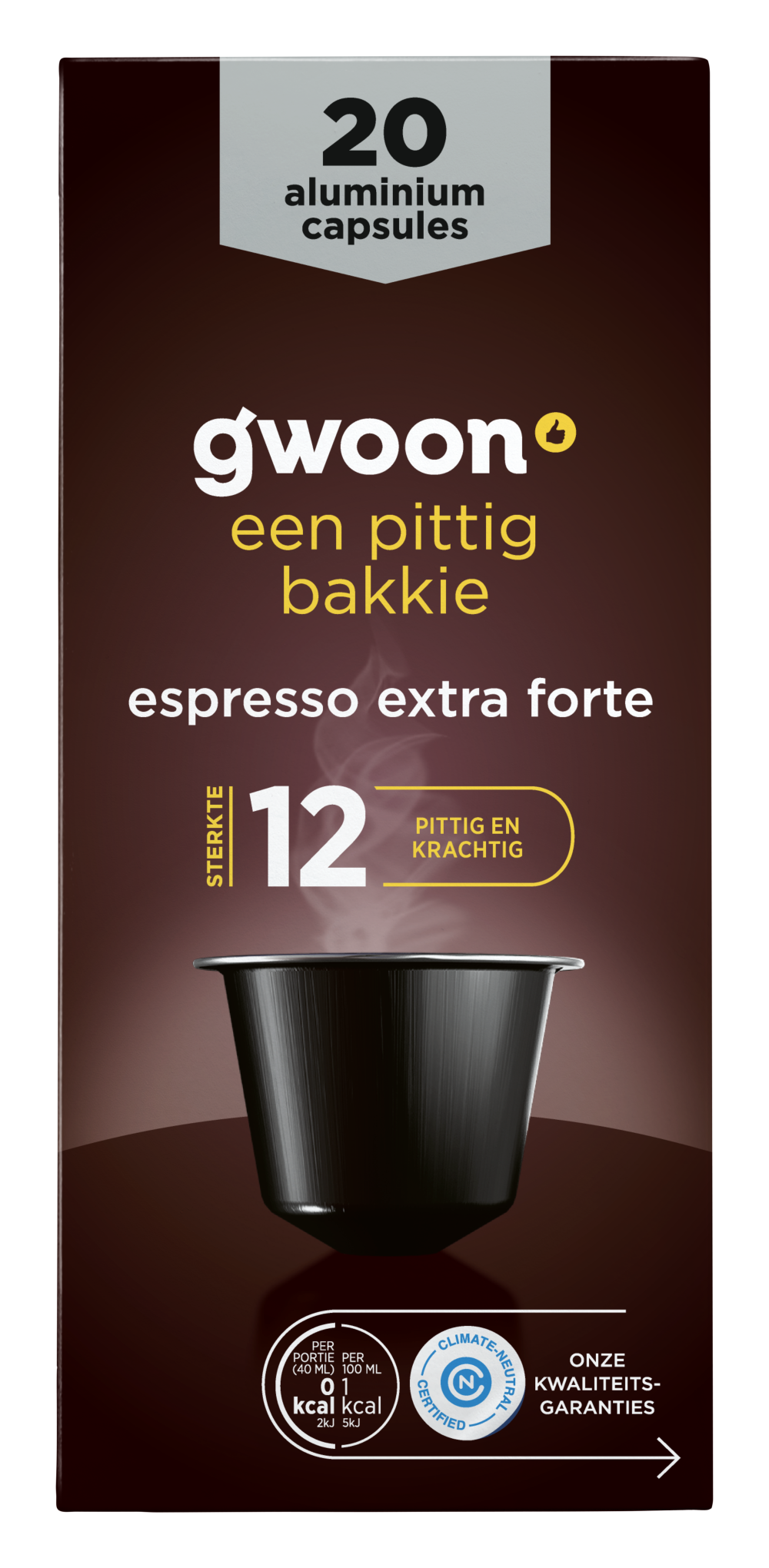 Verleiden duim Feat g'woon koffiecapsules espresso extra forte 12 - g'woon
