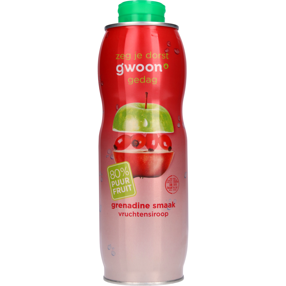 g&amp;#39;woon grenadine vruchtensiroop - g&amp;#39;woon