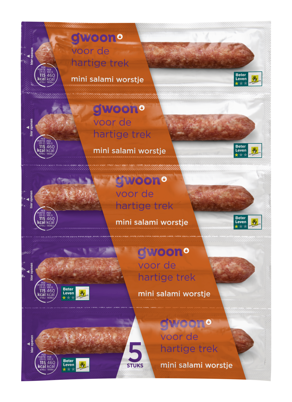 g'woon mini salami worstjes g'woon